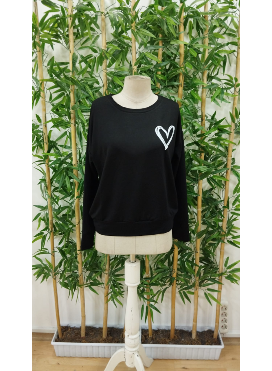 Kadın Uzun Kollu Bisiklet Yaka Viskon Iki Iplik Bluz