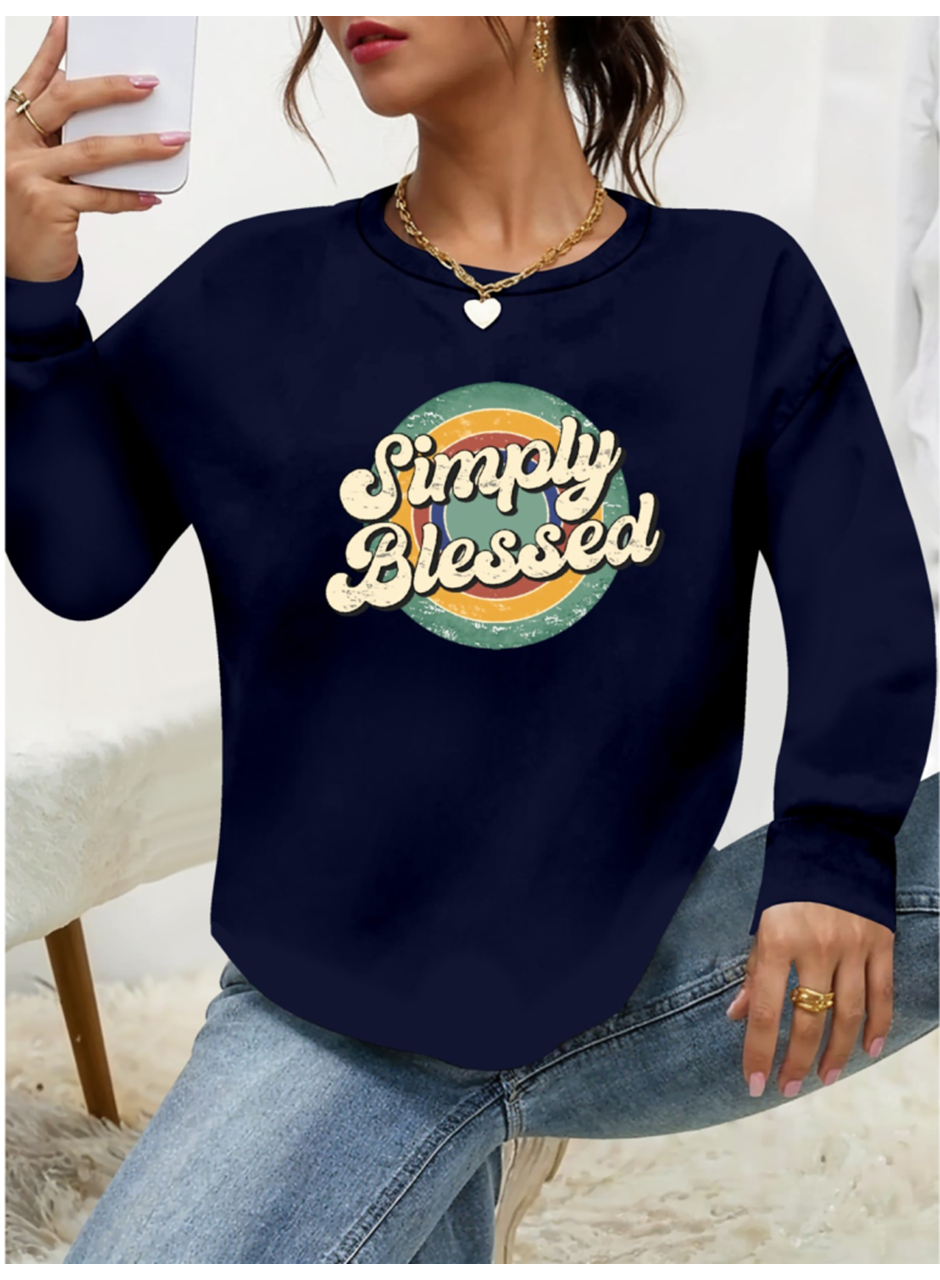 Kadın Uzun Kollu Bisiklet Yaka Viskon Iki Iplik Bluz