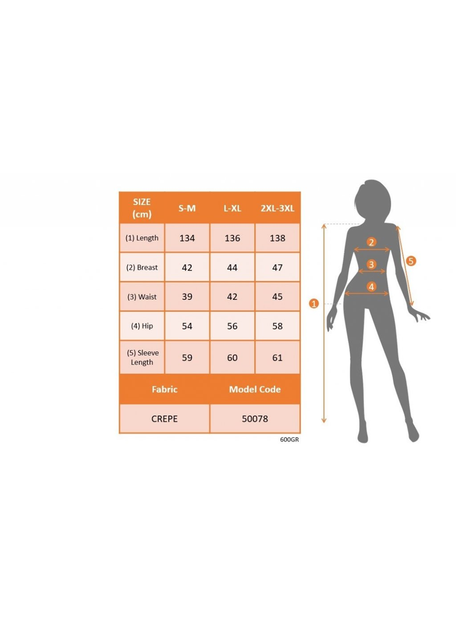 Kadın Uzun Kollu Kruvaze Yaka Yandan Bağlamalı Krep Tam Boy Elbise