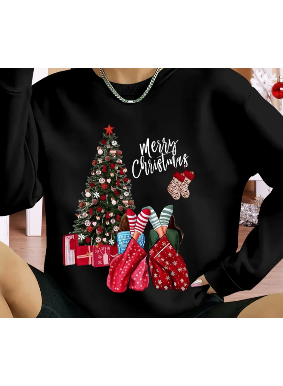 Kadın Uzun Kollu Bisiklet Yaka Viskon Iki Iplik Bluz