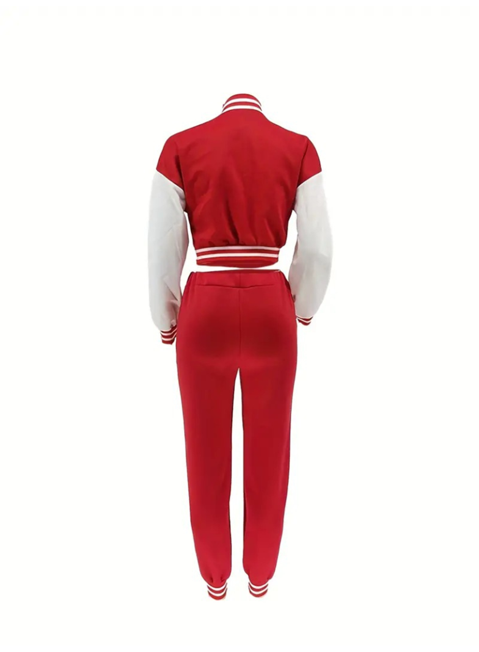 Kadın Uzun Kollu Hakim Yaka önden Düğmeli Ceket Pantolon şardonlu Iki Iplik Ikili Takım