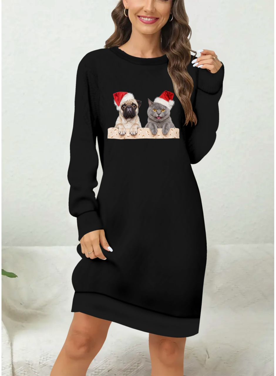 Kadın Uzun Kollu Bisiklet Yaka Desenli Viskon Iki Iplik Bluz