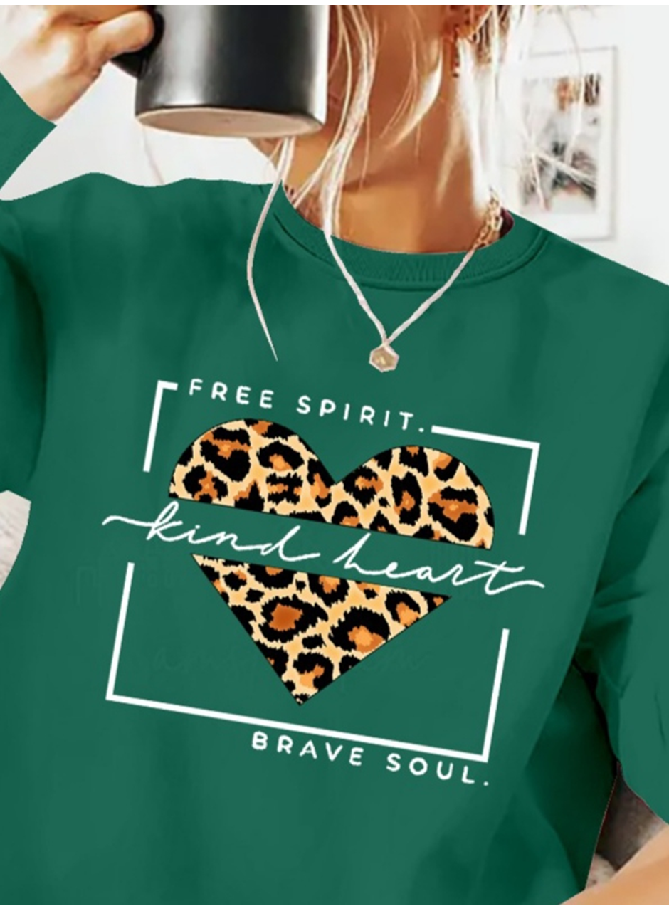 Kadın Uzun Kollu Bisiklet Yaka Desenli Viskon Iki Iplik Bluz