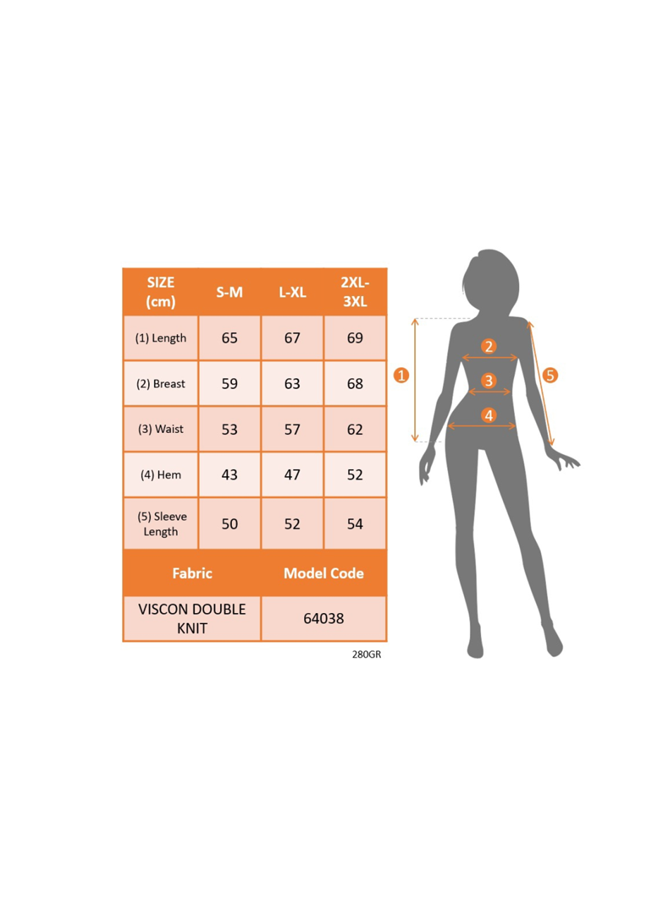 Kadın Uzun Kollu Bisiklet Yaka Kalp Desenli Viskon Iki Iplik Bluz