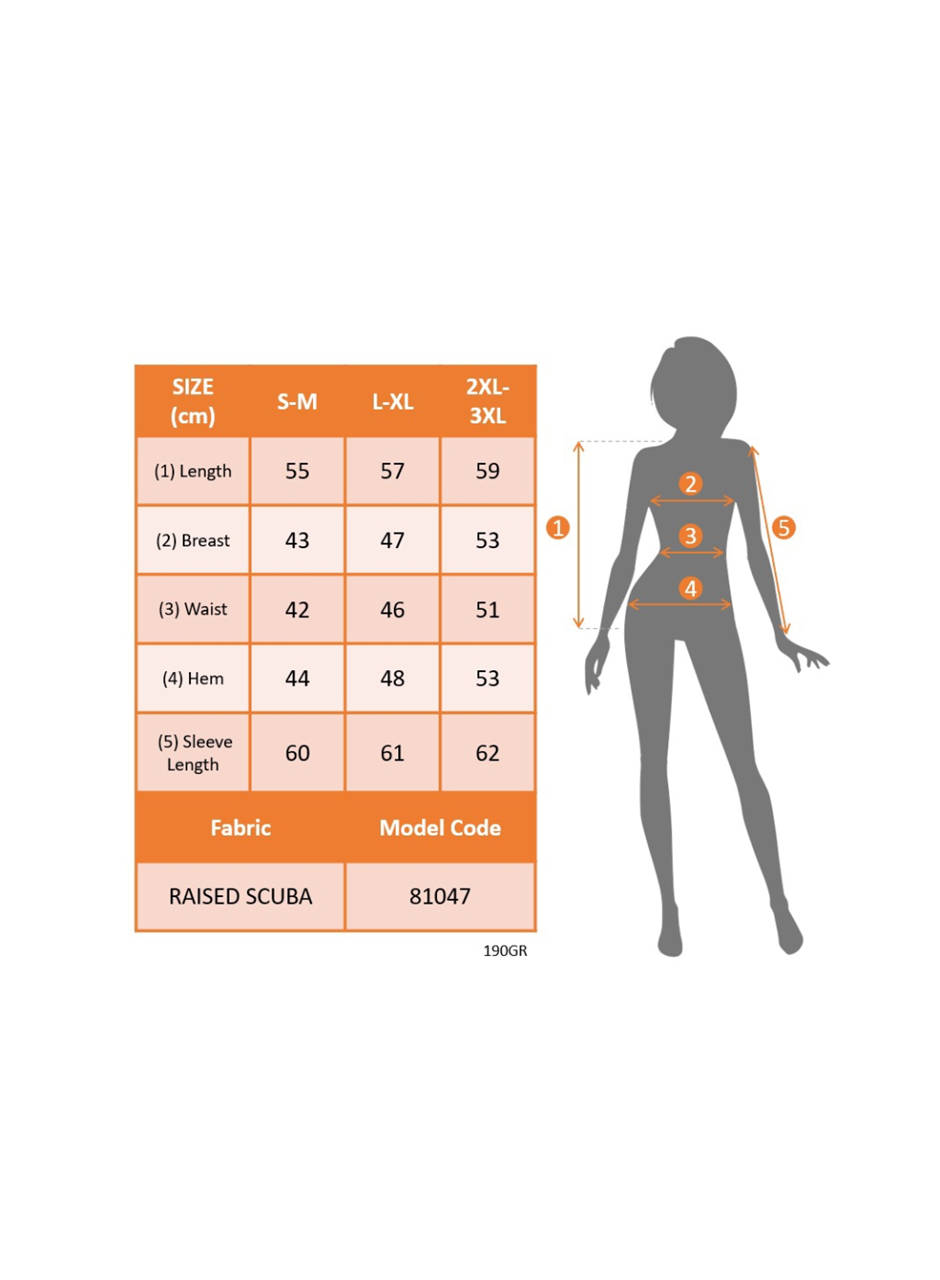 Kadın Uzun Kollu Kaz Ayağı Desenli şardonlu Dalgıç Ceket