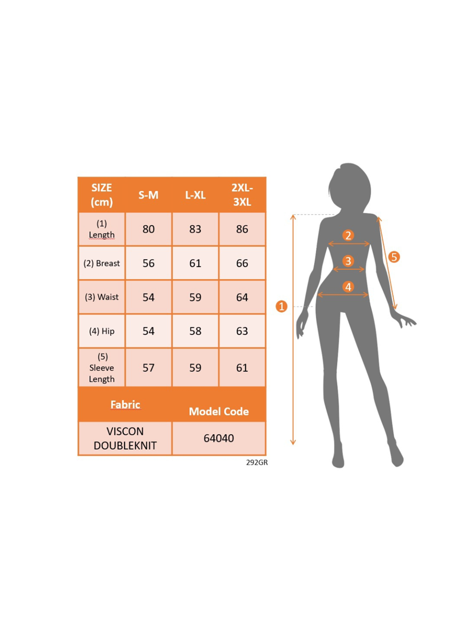 Kadın Uzun Kollu Bisiklet Yaka Kalp Desenli Viskon Iki Iplik Bluz
