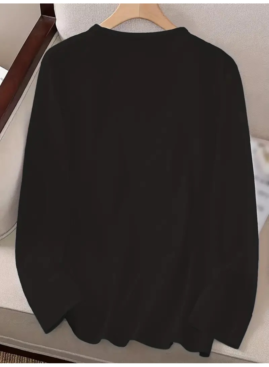 Kadın Uzun Kollu Bisiklet Yakabe Youdesenli Viskon Bluz