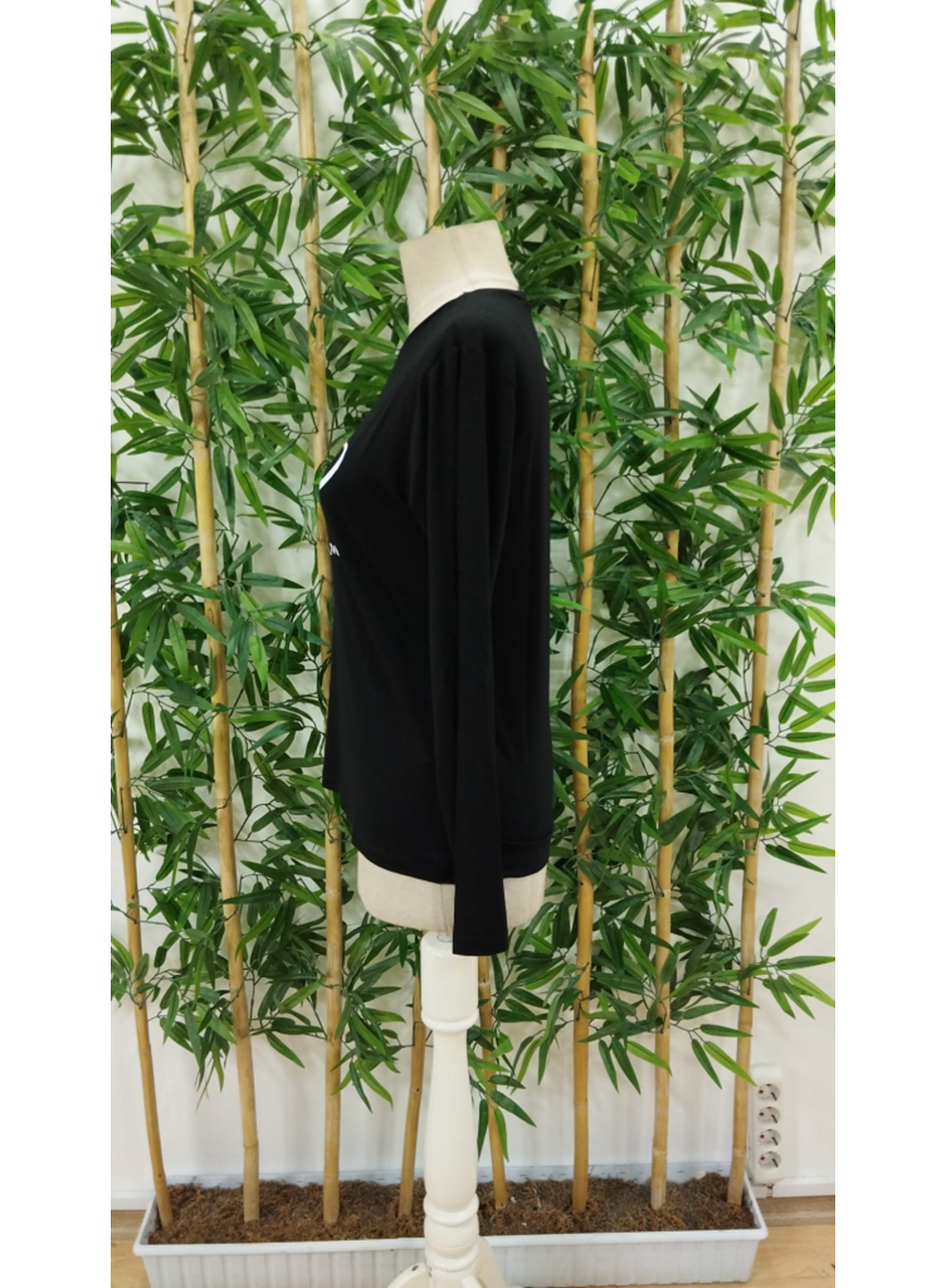 Kadın Uzun Kollu Bisiklet Yakabe Youdesenli Viskon Bluz