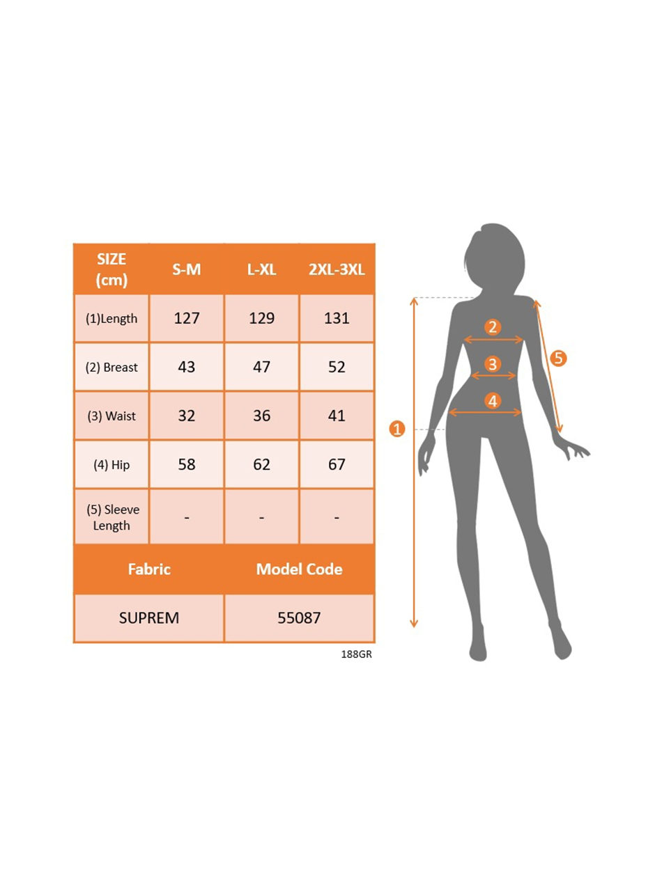 Kadın Beli Gipeli Etnik Desen Sıfır Kol Süprem Elbise