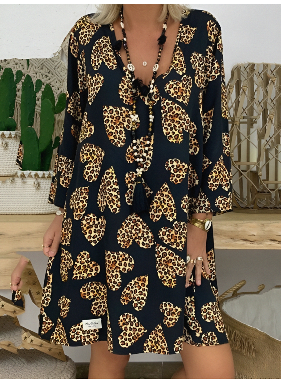 Kadın Uzun Kollu V Yaka Uzun Kol Mikro Midi Boy Elbise