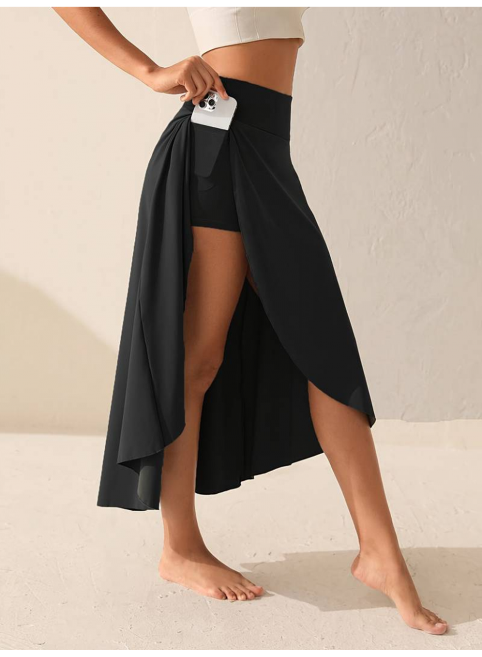 Kadın Cep Detay Taytlı Sandy Etek