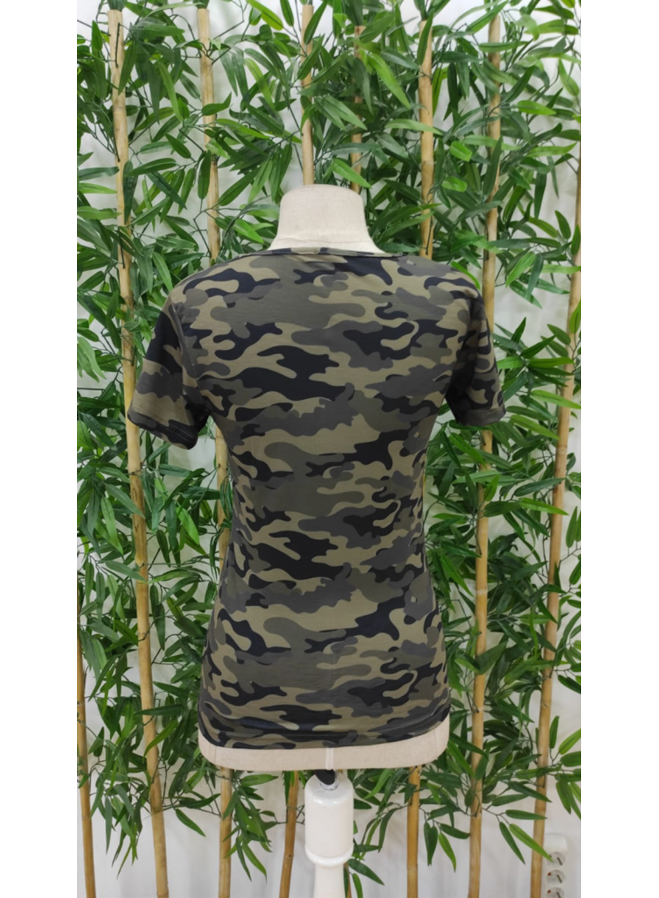 Kadın Kısa Kollu Bisiklet Yaka Dekolteli Süprem Bluz