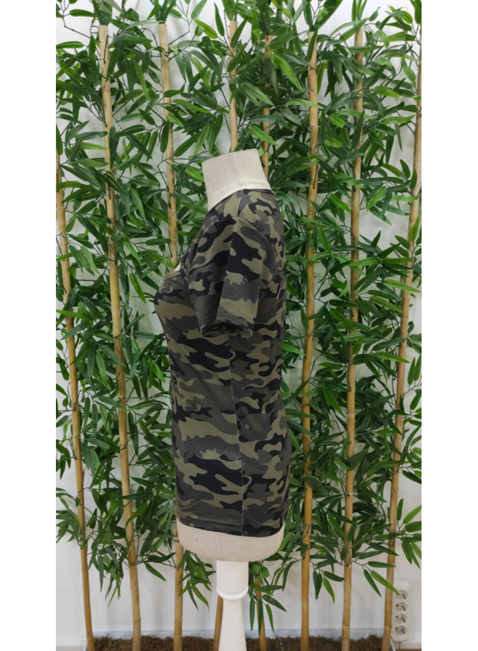 Kadın Kısa Kollu Bisiklet Yaka Dekolteli Süprem Bluz