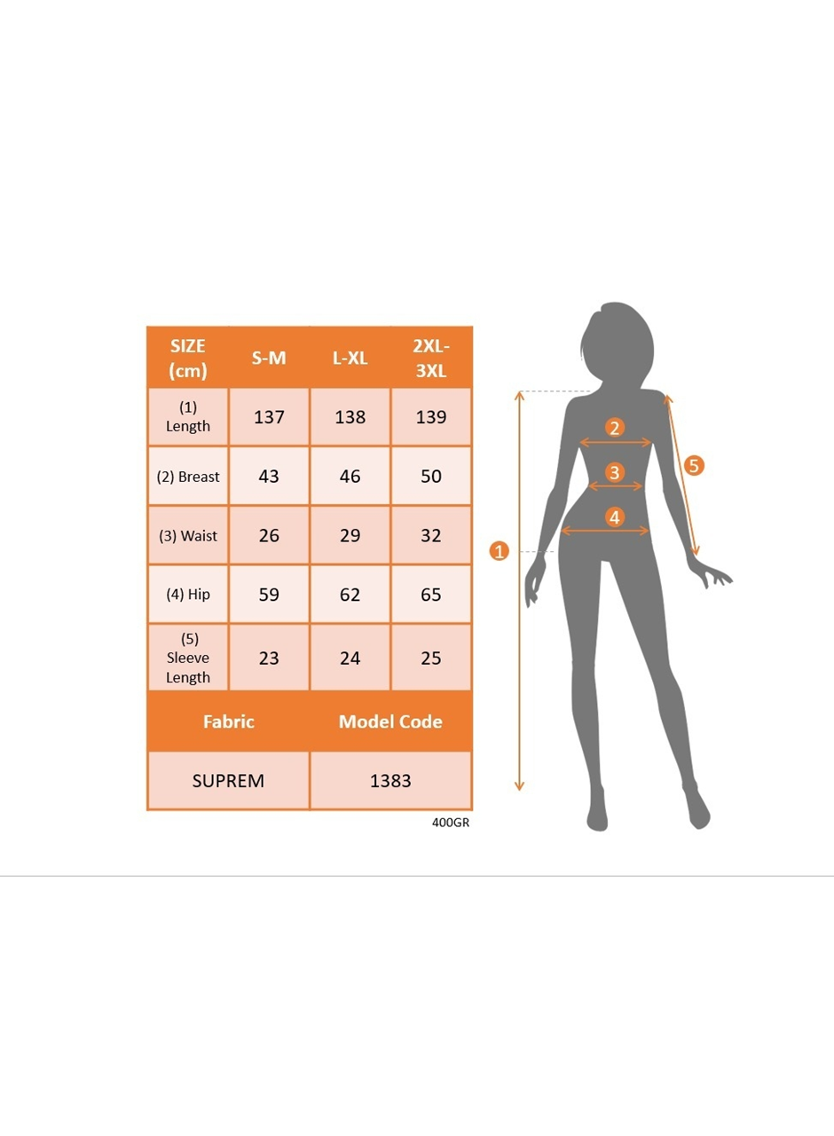 Kadın Kısa Kollu V Yaka Etnik Desenli Yırtmaç Detay Süprem Elbise (kemersiz)