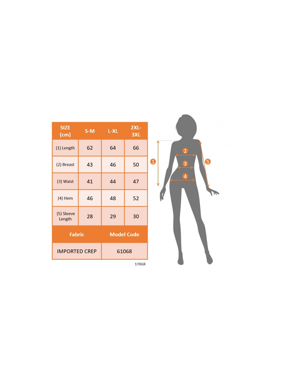 Kadın Kısa Kollu Bisiklet Yaka Kolları Gipeli Ithal Krep Bluz