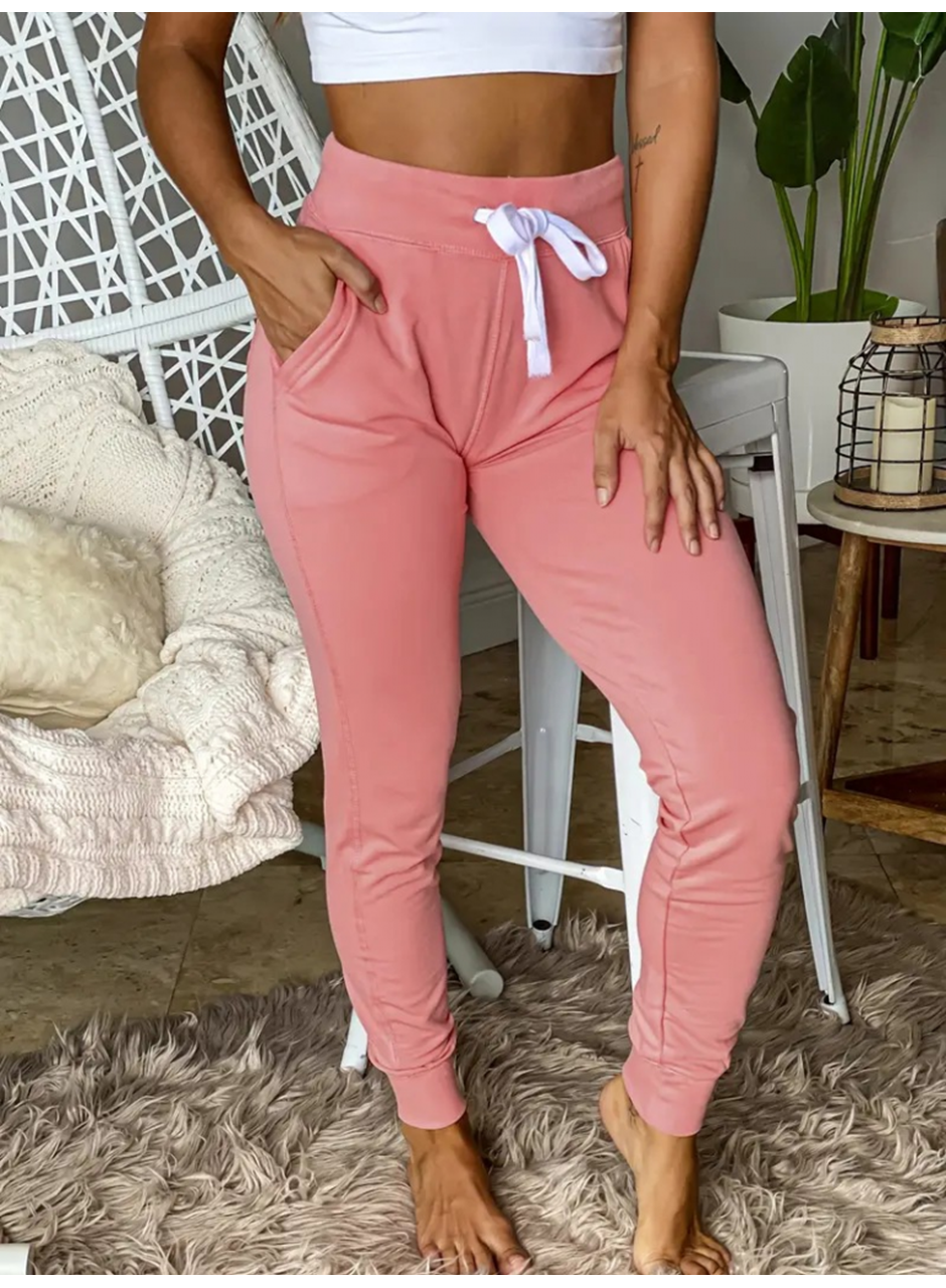 Kadın Kısa Kollu Madonna Yaka Viskon Crop Bluz Cepli Iki Iplik Eşofman Takım