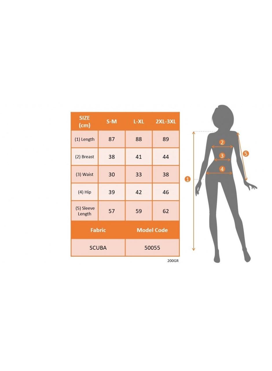 Kadın Uzun Kollu Göğüs Dekolte Detay Dalgıç Mini Elbise