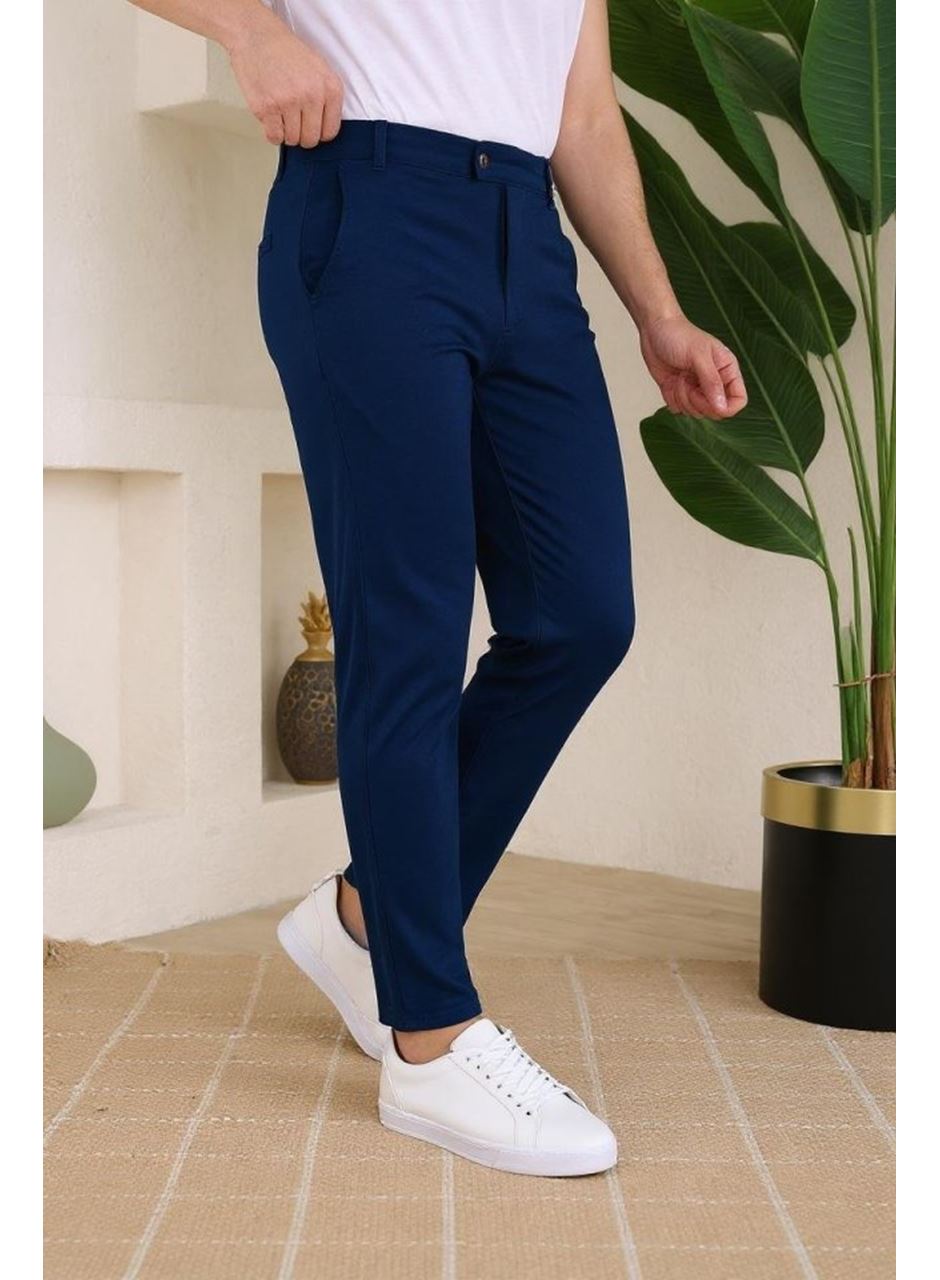 Erkek Slim Fit Dilli Kumaş Pantolon