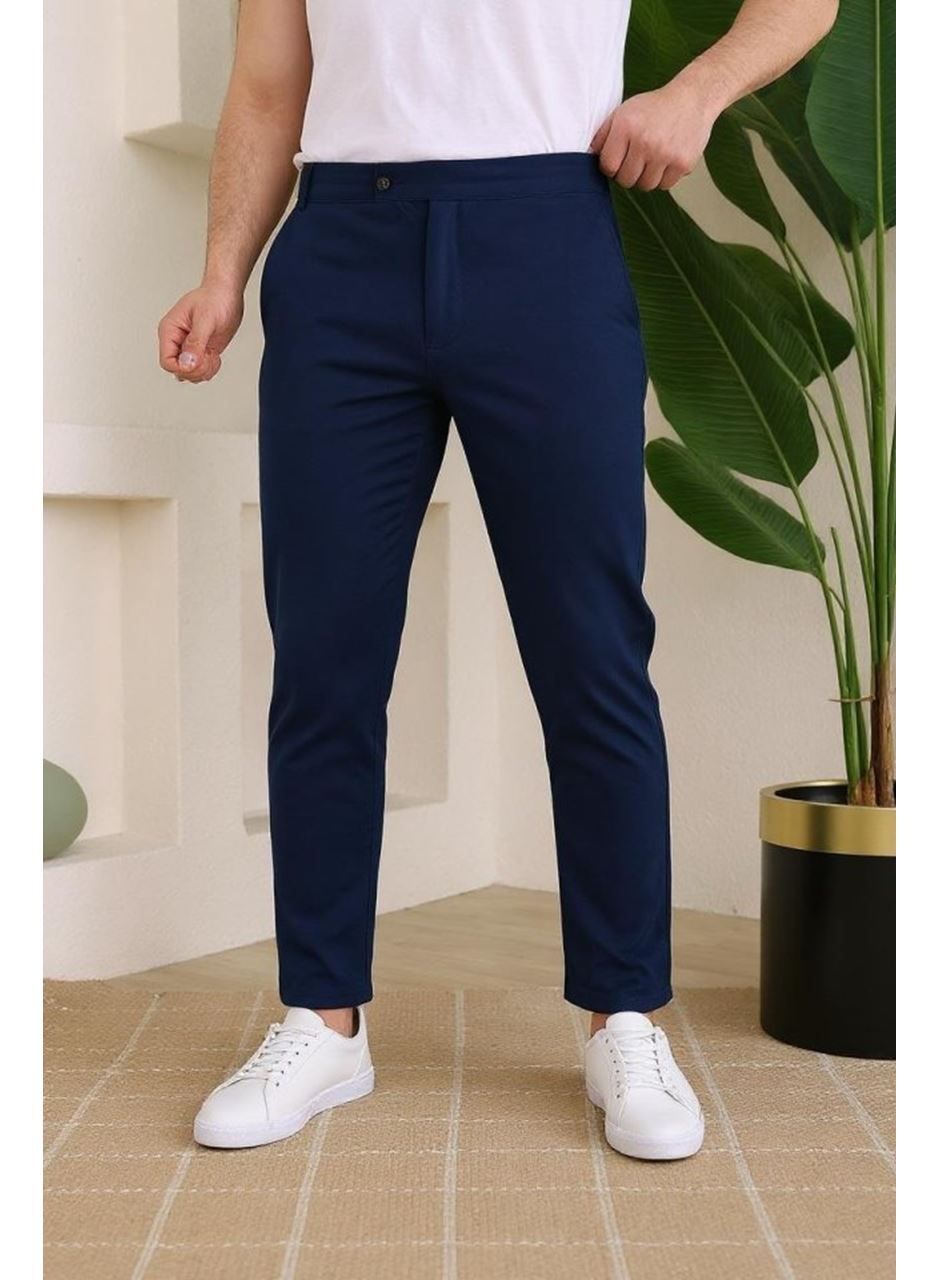 Erkek Slim Fit Dilli Kumaş Pantolon