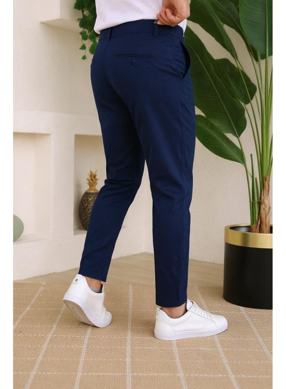 Erkek Slim Fit Dilli Kumaş Pantolon