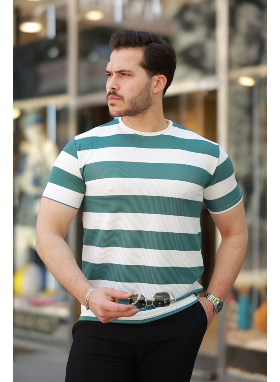 Erkek çift Renk Pamuklu örme Kumaş Kısa Kollu T-shirt