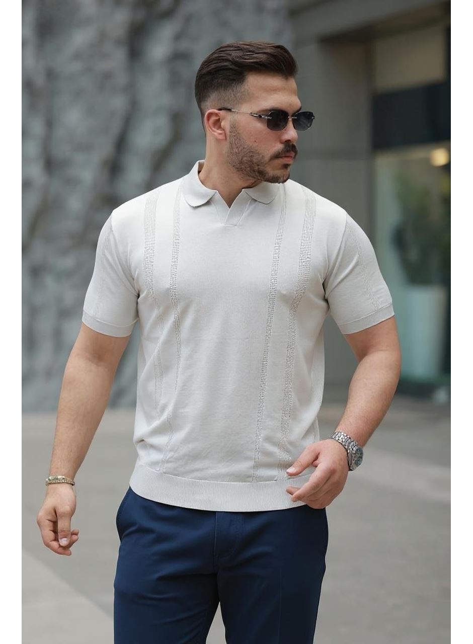 Erkek Hemşire Yaka Kısa Kollu Tişört