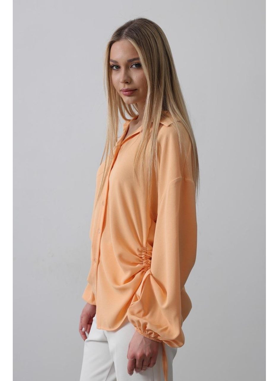 Biye Detaylı Ayrobin Gömlek - Somon