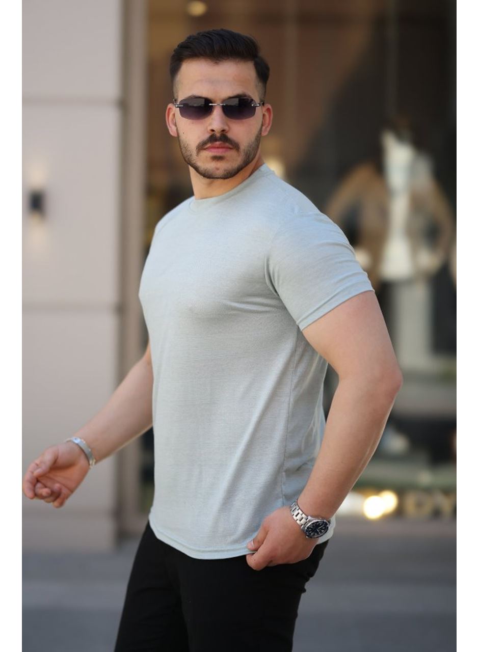 Erkek Mini Jakarlı Kısa Kollu T-shirt