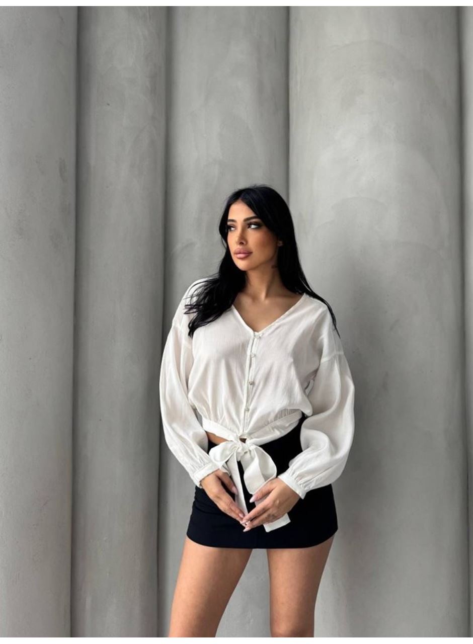 Bağlama Detaylı Gömlek