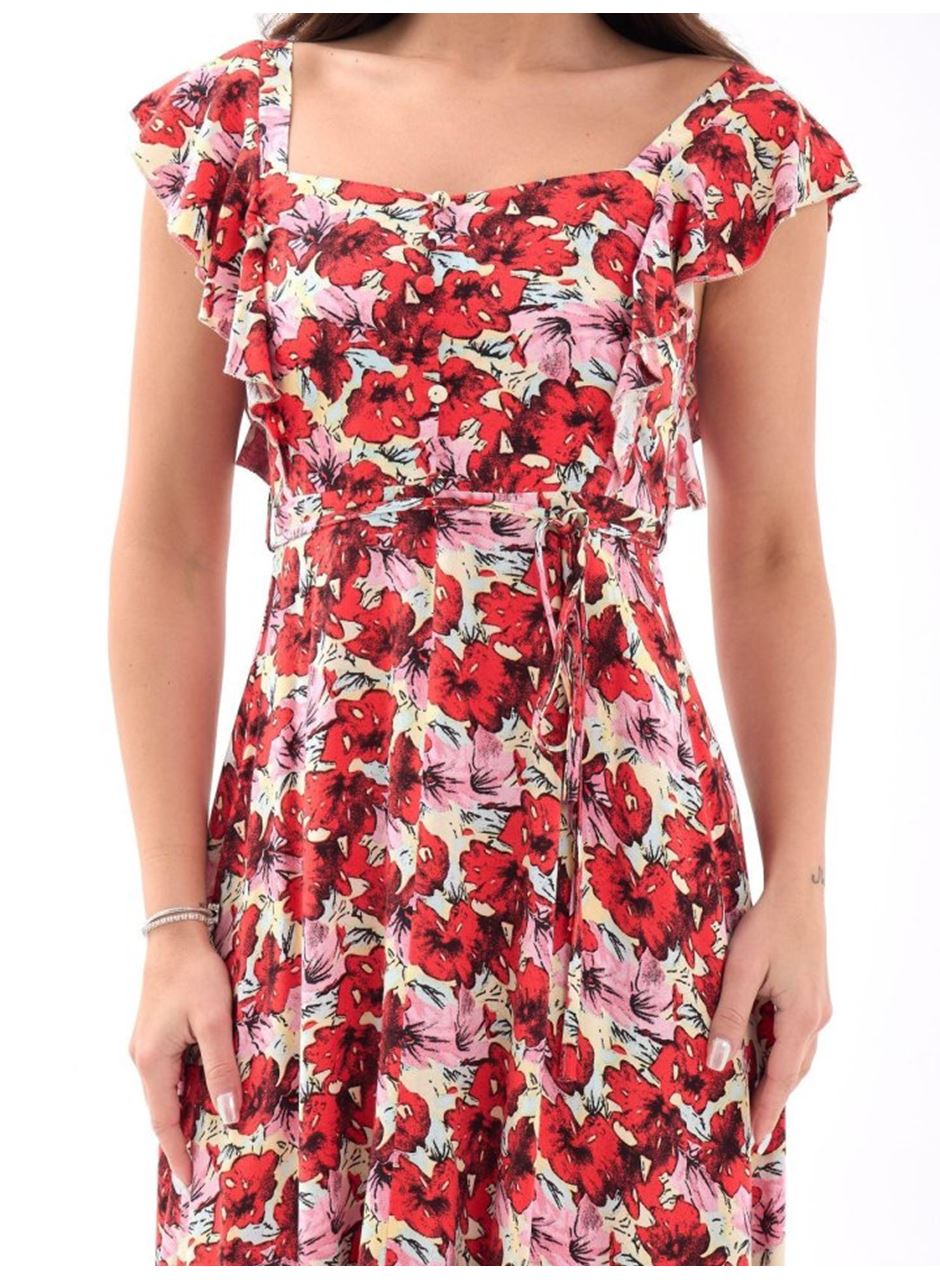 5370 ELBİSE-KIRMIZI