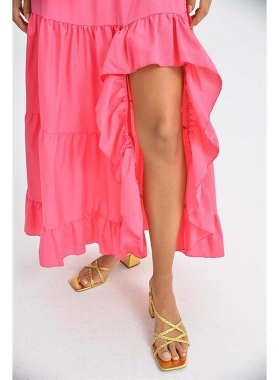 Audrey Fıfrlı Yırtmaç Detay Etek 4037