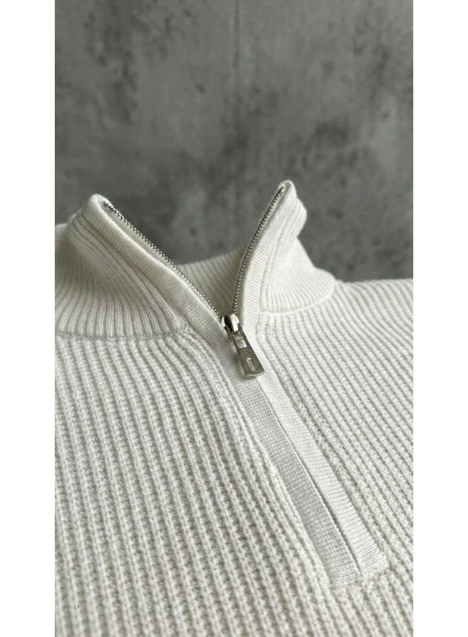 Erkek Balıkçı Zip Yaka Uzun Kollu Triko