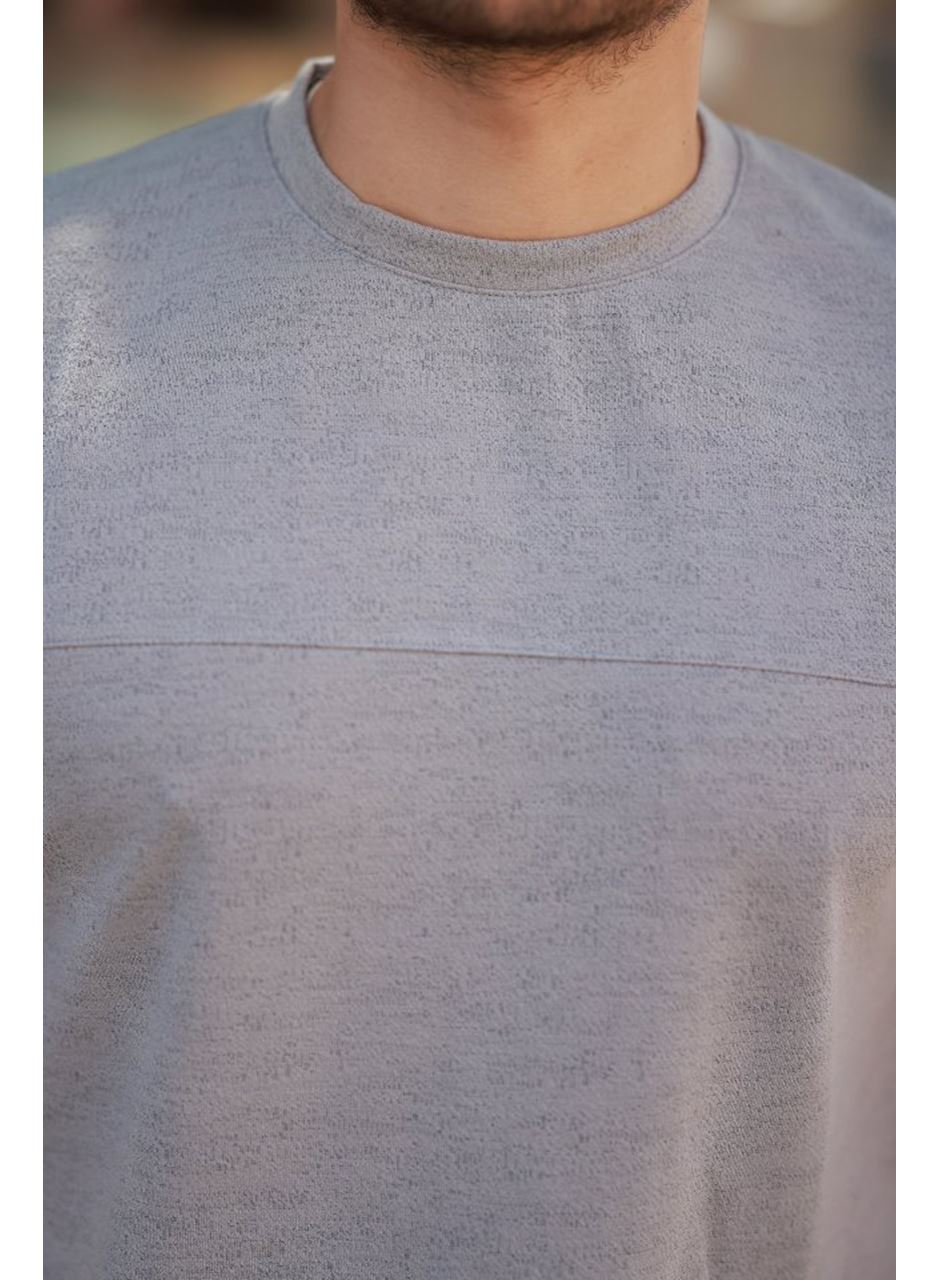 Erkek Oversize Bisiklet Yaka Kısa Kollu T-shirt