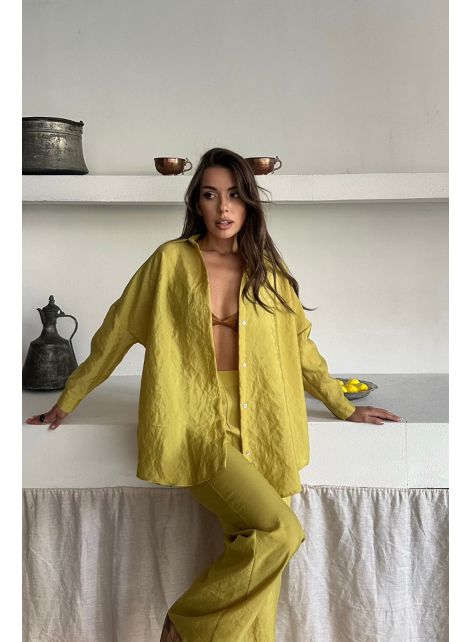 GÖMLEK-PANTOLON TAKIM CUPRA KUMAŞ - Yağ Yeşili