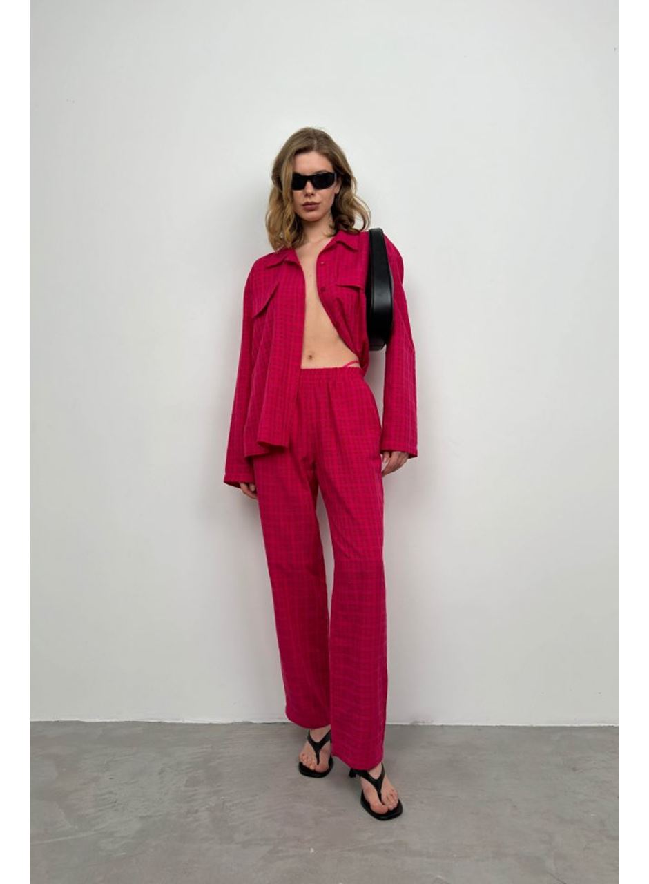 Cepli Gömlek Pantolon İkili Takım