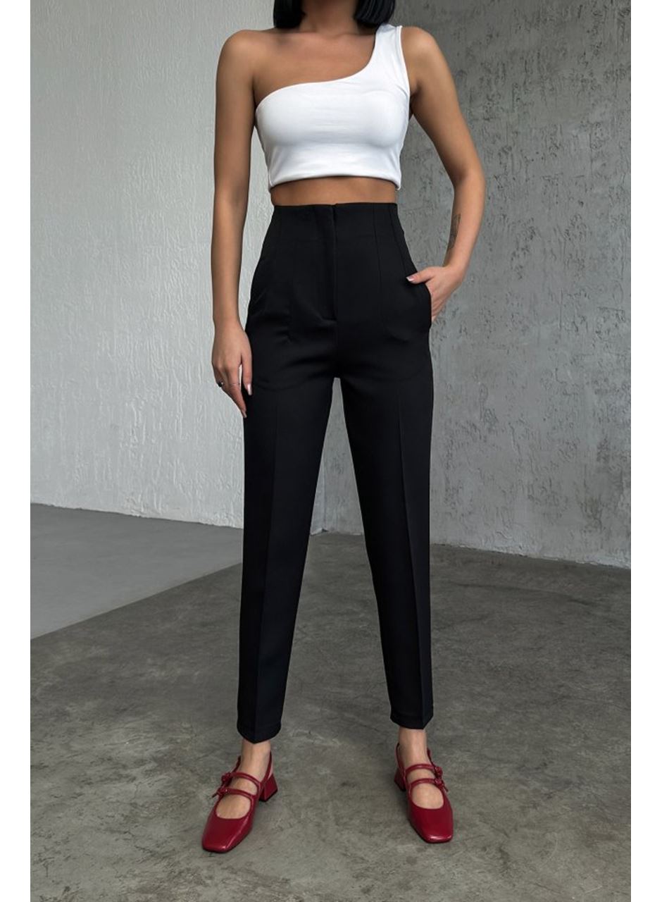Yüksek Bel Pensli̇ Pantolon