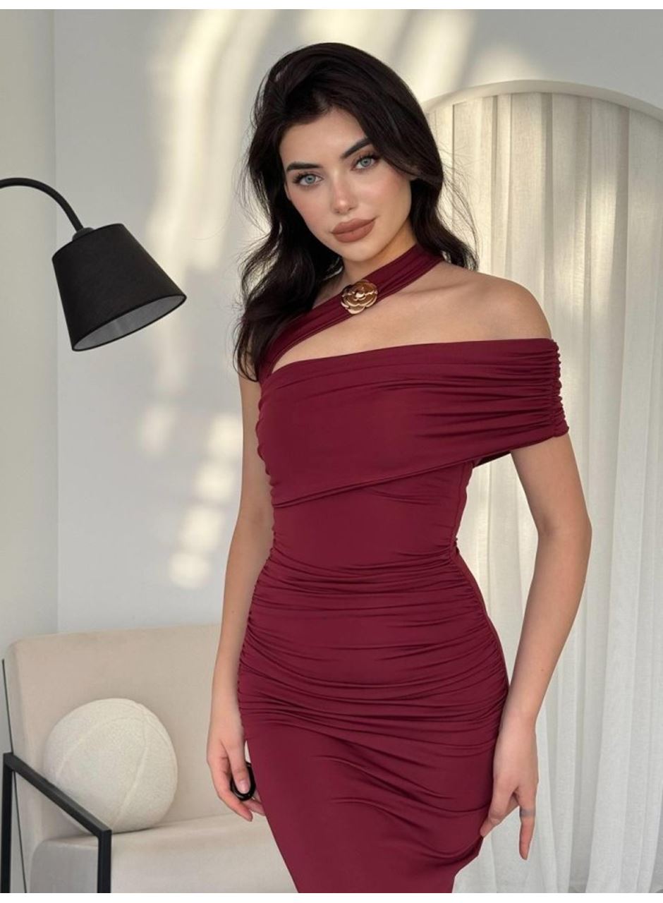 Reta Çapraz Omuz Elbise