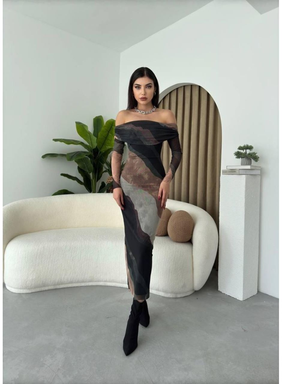 Sevilla Madonna Yaka Tül Elbise