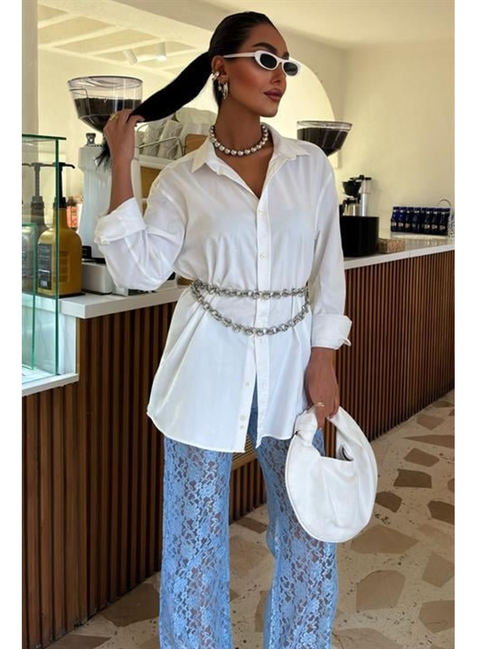 İçi Astarlı Dantel Pantolon 0081