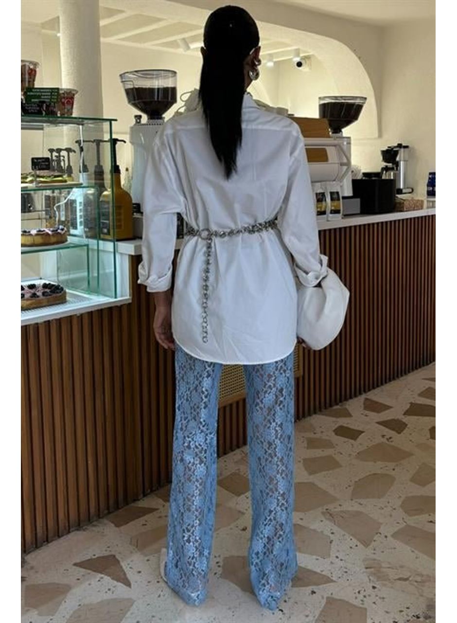 İçi Astarlı Dantel Pantolon 0081