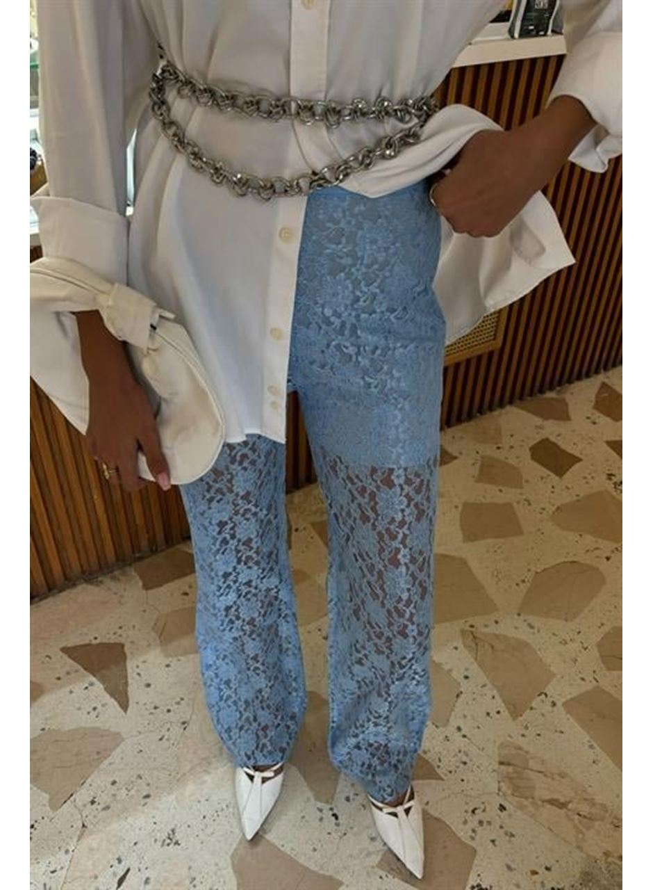 İçi Astarlı Dantel Pantolon 0081