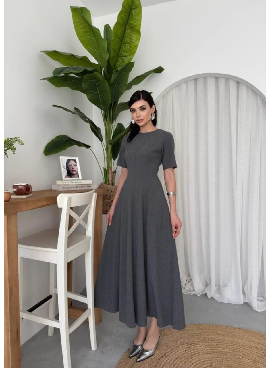 Wera Pliseli Midi Elbise