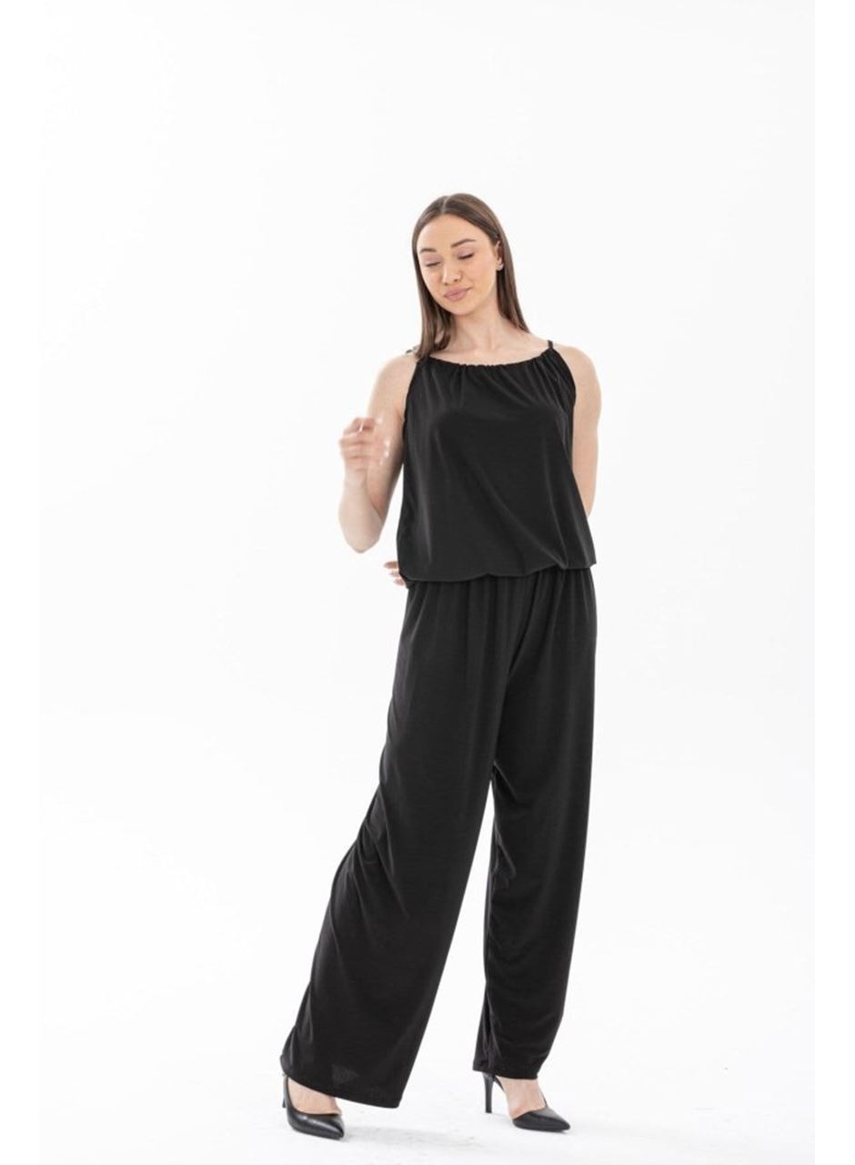 Kadın Rahat Kesim Askılı Bol Paça Sandy Kumaş Fırsat Ürün Tulum-Elbise