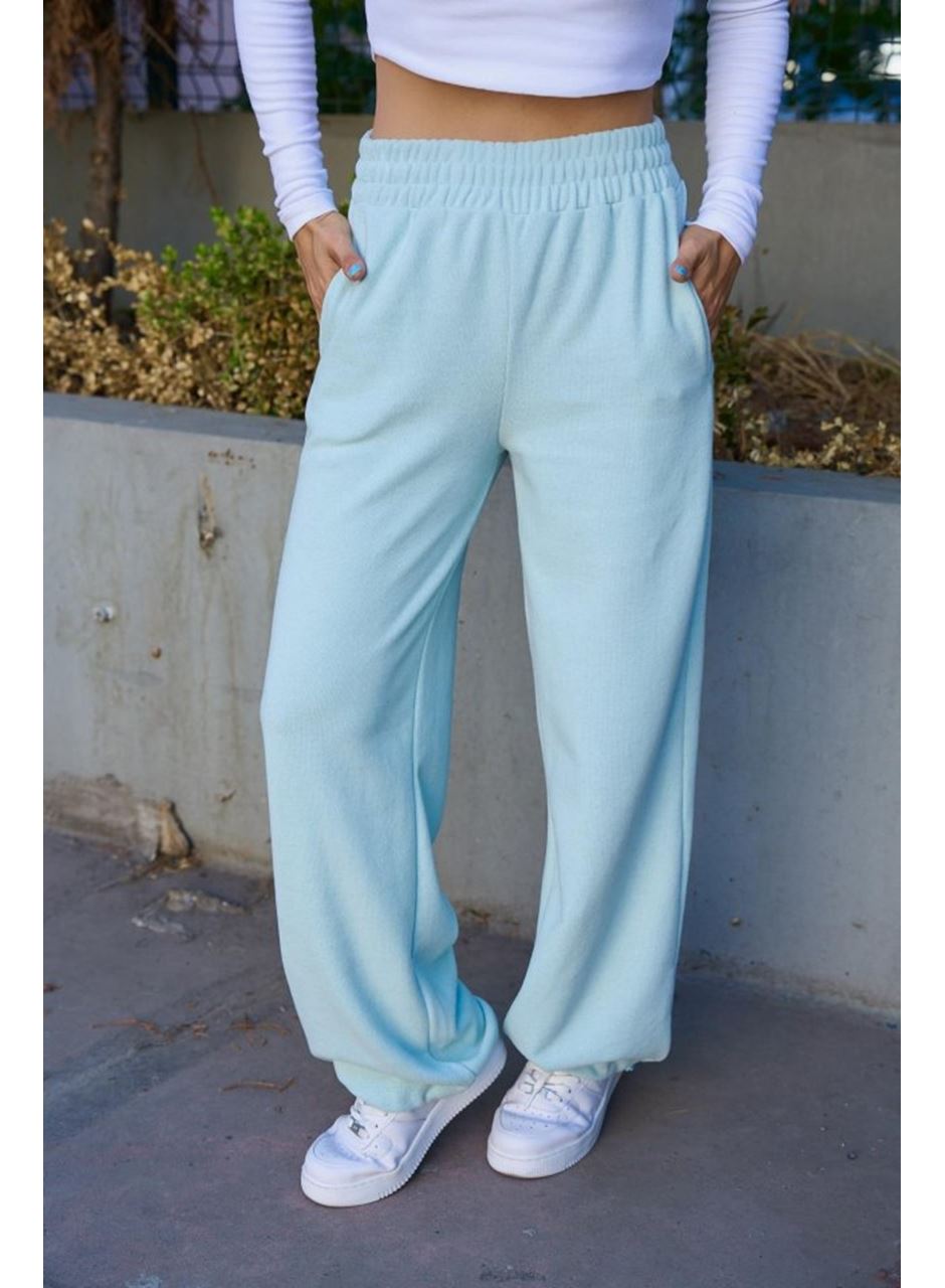 Düz Lastikli Eşofman - Mint Yeşili