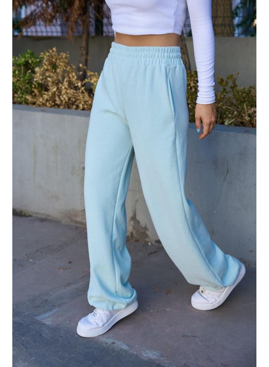 Düz Lastikli Eşofman - Mint Yeşili