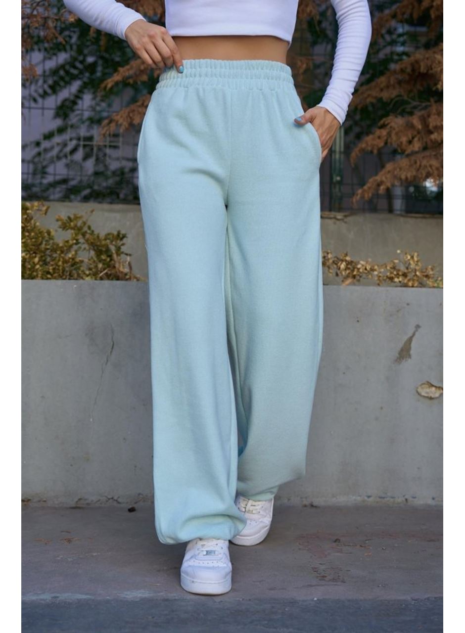 Düz Lastikli Eşofman - Mint Yeşili