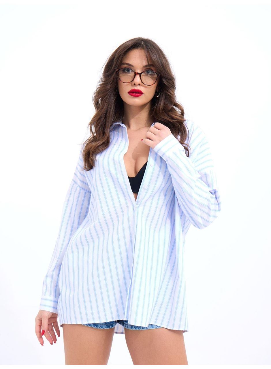 5213 GÖMLEK-LOS ANGELES ÇİZGİLİ