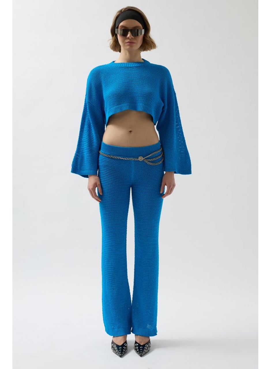 Oversize Triko Bluz Pantolon Takım