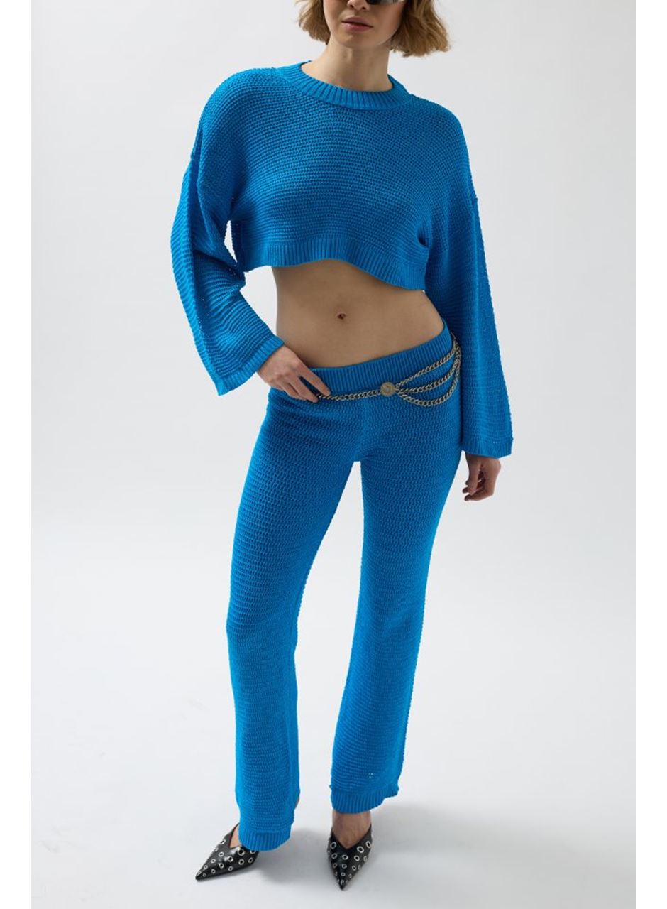 Oversize Triko Bluz Pantolon Takım