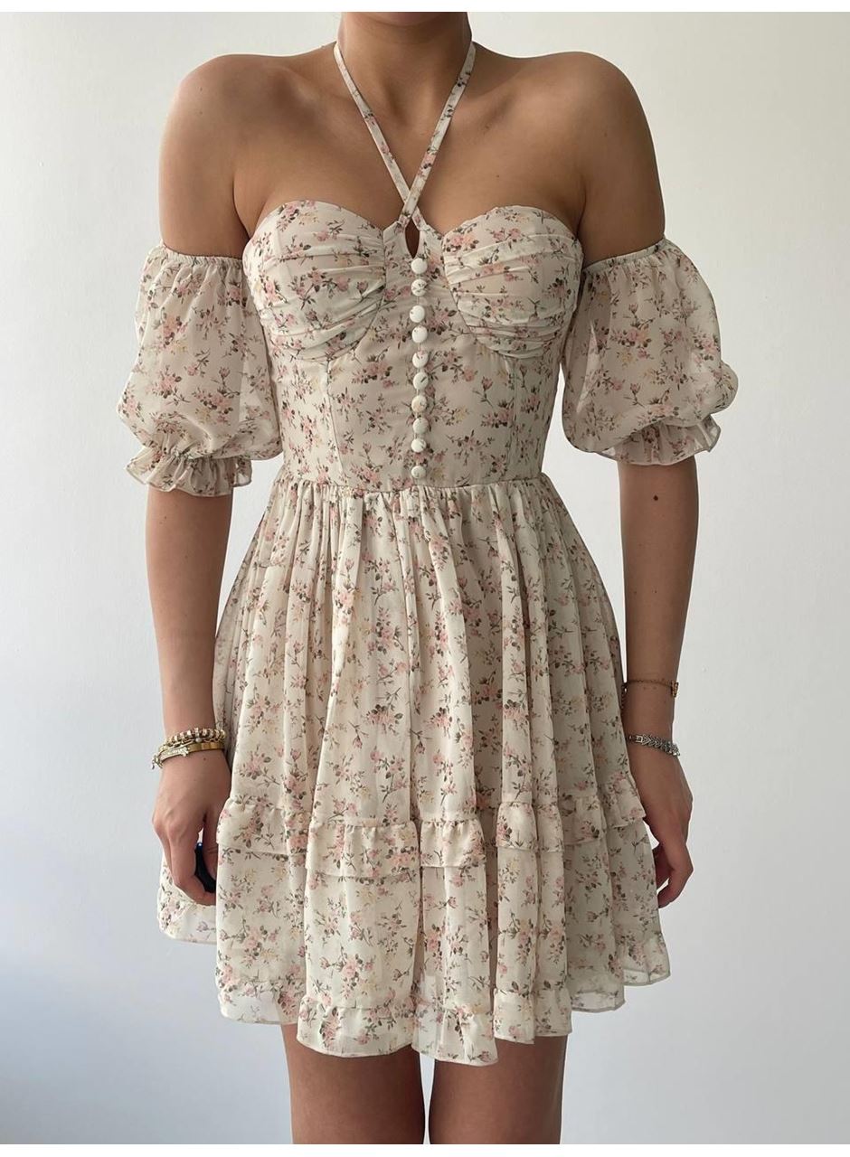 Hans Boyundan Bağlamalı Elbise